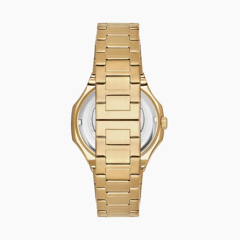 OMAX ساعة أنالوج معدنية ذهبية للنساء - Image 3